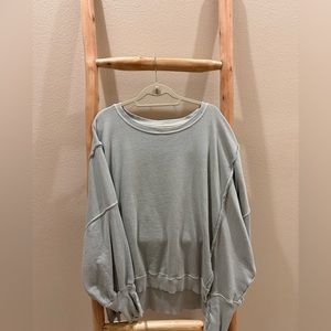 Free People We The Free Camden Sweatshirt - Seaglass